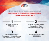Экзамены по географии и обществознанию дополнительного периода ГИА-9 2026