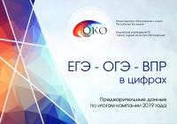 Предварительные итоги ЕГЭ, ОГЭ и ВПР 2019г. в цифрах